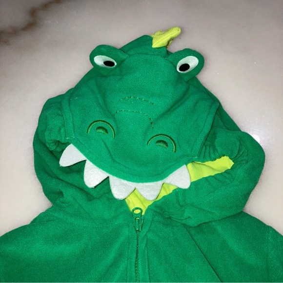 ‼️5 FOR $15‼️ Carters Green Dinosaur Halloween Costume - Picture 7 of 9